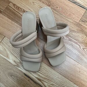 Open Edit Mude Womens Chunky Heels Size 7.5